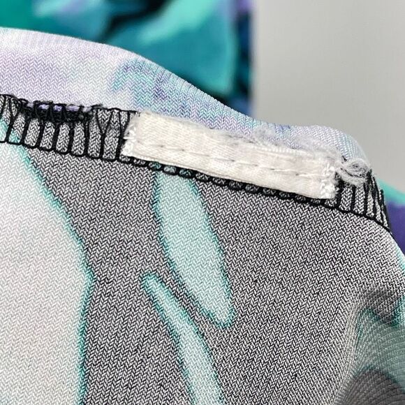 Laura Ashley Womens Shift Dress Floral Sleeveless PUrple Green Petite Medium - Picture 4 of 9